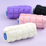 핑크풋 퍼피 구름 파우치 필통 펜 케이스 패딩 중학생 고등학생 : 핑크풋