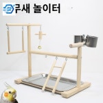 앵무새 놀이터 장난감 현봉 선반 그네 : 도치트레이드