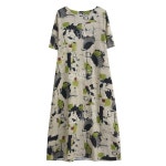 중년여름원피스 엄마옷 바캉스룩 L 항공발송 휴양지 해외여행 린넨 코디 : 오베코샵