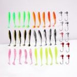 광어웜 만새기 소프트 베이트 지그헤드 쉐드웜 루어 2종 세트 : 디비몬