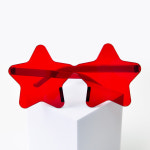 클리어별스타안경(레드) : 파티큐