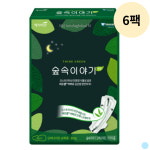 예지미인 숲속이야기 롱 오버나이트 생리대 8p 6팩 : 하이하이글로벌