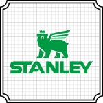 STANLEY(스탠리) 데칼 스티커 무광 검정 Small (가로 100mm) : 스티커공방