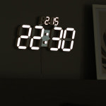 벽걸이 무타공시계 LED 전자 디지털벽시계 아트월 거실 사무실 인테리어 무선 : 주식회사지엔이테크