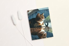 우산 쓴 고양이 엽서 / 8장 (1세트) : OMYBRAND