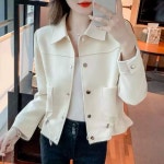 여성반팔자켓 봄아우터 린넨자켓 봄상의 반팔트위드 120959 : 돈냥이02