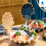 조개 그릇 해산물 횟집 고급 식기 호텔 뷔페 레스토랑 : dudu-dudu