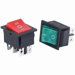 스위치 버튼 래칭 로커 전원 I/O 4 핀 6 조명 포함 16A 250VAC 20A 125VAC KC4 2/3 위치 : 외방리샵