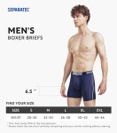 남성 속옷 서포트 파우치 복서 브리프 대나무로 만든 수분 흡수 레이온 3팩 : 돈버는 스토어