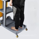 청소카트 호텔 리조트 트롤리 청소용 이동식 용품 미화 도구 수납 백화점 수레 : Jump-market