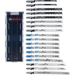 복합재료 톱 전동공구 브러시리스 원형 BOSCH T-Shank Jig Saw 블레이드 세트 T18CHCL, 18개, 3-1/4 - 5-1/4, 5-24 TPI, Br 18-Pack... 