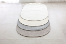 소음 방지 타원형 러그 95x150 안마의자   리클라인  심플 : 가람카페트