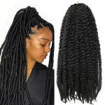 ACCRUE Marley 트위스트 브레이딩 헤어 8팩 61/45.7/40.6cm(24/1 24in（3pack） : 허쉬193