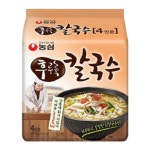 농심 후루룩칼국수 97g 4입 5봉 (총20봉) 맛있는 라면 즉석 한끼 간식 밥 라멘 점심 박스 면 종류 가격 차박 음식 여행 캠핑 야식 : 통일샵