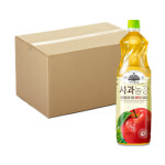웅진 가야농장 사과 1.5L 12개입 쥬스 음료 주스 후식 음료수 애플주스 과일음료 대용량 야채음료 : 통일샵