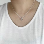 donut necklace / 925 실버 은목걸이 : splash studio
