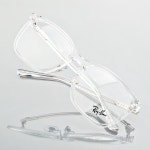 레이벤 안경 RB7168D 2000 검정 스퀘어 뿔테 안경테 패션안경 : 투나인안경원