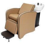 뷰티뱅크 루비아 반자동 샴푸대 : 미다소 미용재료