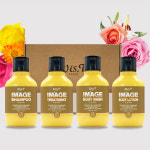 위스티 여행용 화장품 웰컴 트래블키트 4종 샴푸 트리트먼트 바디워시 바디로션 아라로즈 100ml 4개 : 위스티