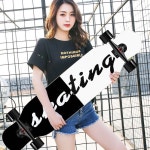 스케이트보드 스트리트 페니보드 초보 스케이드보드 전문 우드 : 파라란