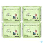 유기농본 본네츄럴 날개형 생리대 대형 추천 16p 4팩 : 하이하이글로벌