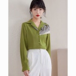 새틴 남방 여 스프링 New-아이템 패션 뉴타임즈 R319C180 : 아이비니비즈