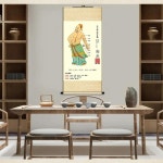 전통 의학의 2 자오선 드로잉, 두루마리 걸이식 그림, 침술 및 뜸, 경혈 그림 : 하리형아 익스프레스