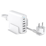 USB 6포트 멀티충전기 퀵차지3.0지원 고속충전지원 60W NEXT QC602 : 쇼핑 Pay