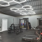 5육각 그리드 벌집 LED 조명 차고 지붕 천장 자동차 수리 작업장용, 110V-220V : 천월종합유통