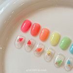 요거트 시럽젤 S66 피치크러쉬 네온푸딩 : 뷰티재료 네일아트