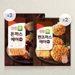선진팜 통등심돈까스 에어 2봉 + 멘츠까스 에어 2봉 : 선진팜