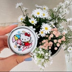 키티 원형 화이트핑크 케이스 : 달님이네문방구