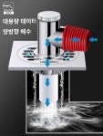 세탁기 배수구 전용 이음매 화장실 악취방지 3구 바닥 방충심 하수관 신기 밀폐뚜껑 : 로이초코