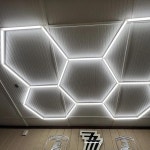 차고 육각 LED 조명, 자동차 디테일링 벌집 천장 램프, 뷰티 스테이션용 : 천월종합유통