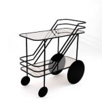 브럭스 빅휠 웨건 트롤리 왜건 이동식 카트 주방카트 무빙 레스토랑 식당카트 모던 : 엠아이스