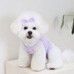 강아지티셔츠 나시 여름옷 복숭아 크롭탑 4color 루앤담 : 꼴레트멍멍 스토어