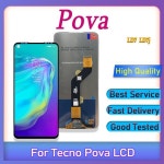 Tecno Pova LCD 디스플레이 터치 스크린 디지타이저 어셈블리 교체, 프레임 포함, 6.8 : 천월종합물산