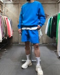 봄 여름 이중지합포 P마카롱 감탄 반바지 팬츠 L,XL : 고노미맨즈