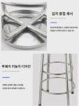 304 스테인리스 스틸벤치 둥근벤치 공장작업장용벤치 상업용 의자 파이프라인 정전기 방지 실험 하이벤치 : 요셉1