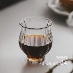 [다도 꽃차 냉침차 보이차] 예향원 핸드메이드 가든플라워 글라스 찻잔 C-5436 : 예향원