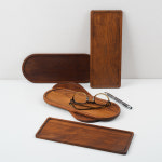 나무달 국내제작 우드트레이 나무쟁반 카페 식당 원목 트레이 S : 나무달