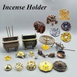 향 스틱 찻집 선불교 용품, 광산 구멍 홀더, 황동 버너 플레이트, 홈 데코 Antique copper snail : moongboong03
