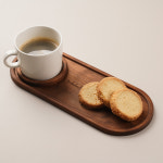 나무달 국내제작 우드트레이 나무쟁반 카페 식당 원목 트레이 S : 나무달