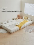 임씨 홈 원목 발 1.5m  침대 구름 공주 침대 머리 없는 다다미 임씨 목업 : 대평직구