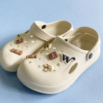 여름샌들 키디 말랑 푹신한 샌들 비치 슬리퍼 (크림) : RICO:리코