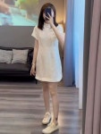 신 스타일 개량형   2024 신상 여성 프리미엄 기질 젊은  스커트 여름 : 티스토마