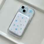 아비오에 블루별사탕 부착형보조배터리 아이폰무선보조배터리 5100mAh : 아비오에