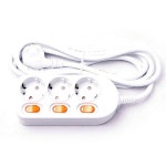 이월드 개별 3구 멀티탭 3호 2.5M 멀티콘센트 전기코드 : 놀자팡