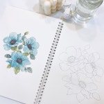 그림초보 재밌는 꽃그림 수채화 제이쌤 무료클래스20강제공 그림그리기 컬러링북 취미 선물 색칠공부도안 : 제이가 그려요