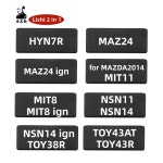 Lishi 2 in 1 도구 ISU5 DAT12R NSN14 NSN11 MAZ24 CY24 GM39 HON58R TOY43R IGN HON42 41 NSN14 IGN : 감사합니다구